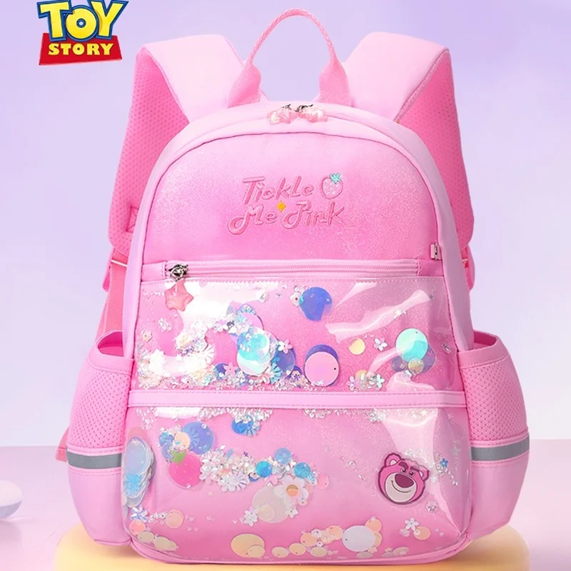 

Children'S Schoolbag Cartoon Strawberry Bear Girl Large Capacity Backpack Girl Cute Breathable Back Pad Waterproof Backpack.