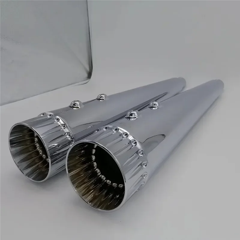 Motorcycle Staggered Shortshots Exhaust Pipes Fit For Harley Touring Electra Glide Road Glide Street Glide Road King 00-2024
