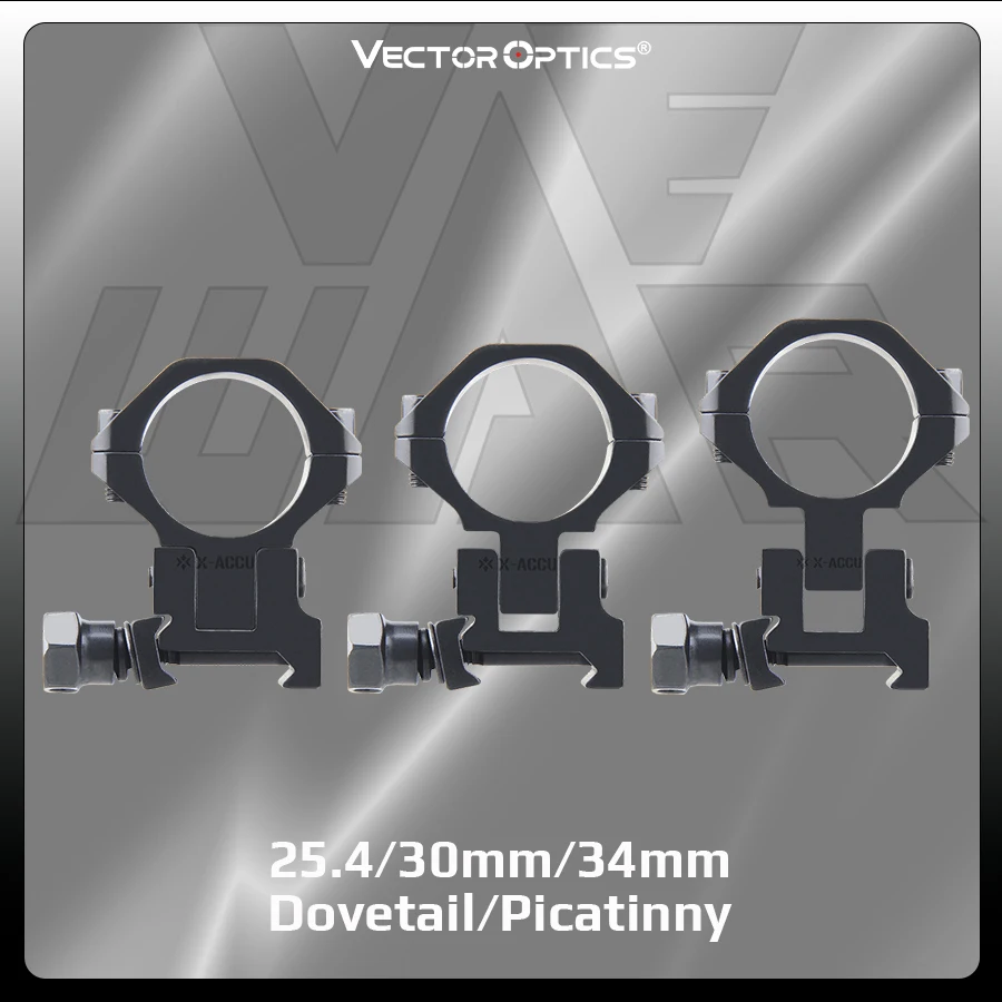 Vector Optics 25.4/30/34Mm Picatinny/dovetail Scope Rings for Hunting Scope Ar 15 Accessories Adjust Elevation