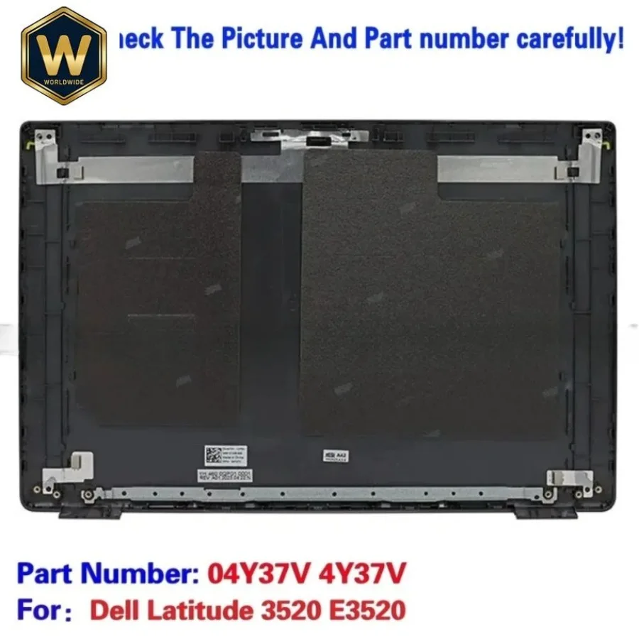 

SX For Dell Latitude 3520 E3520 New 04Y37V 4Y37V LCD Top Back Cover Case Rear Lid
