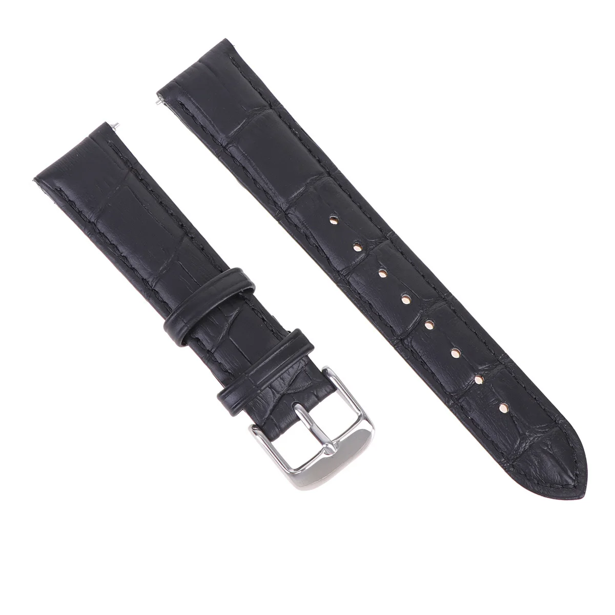 

18Mm Crocodile Pattern Watch Band For Smartwatch Replacement Wristband Unisex Adjustable Strap Daily Wear Gift Idea