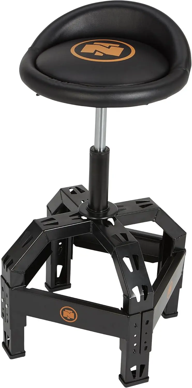 Northern Tool XL Series Adjustable Swivel Shop Stool, Steel, 400-Lb Capacity, 27.5–32 in Seat Height