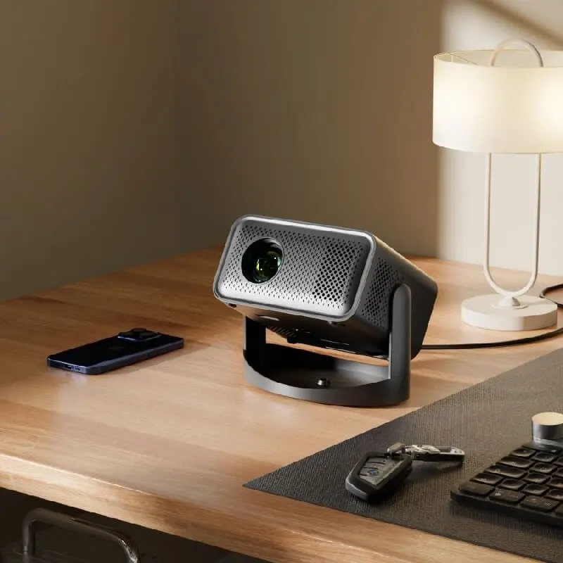 ZECAA Full HD 720P 240 ANSI 4K 2.4G+5G Dual Band WiFi 6 Android 13 Portable Bluetooth 5.0 Smart Home Smart Gimbal Projector