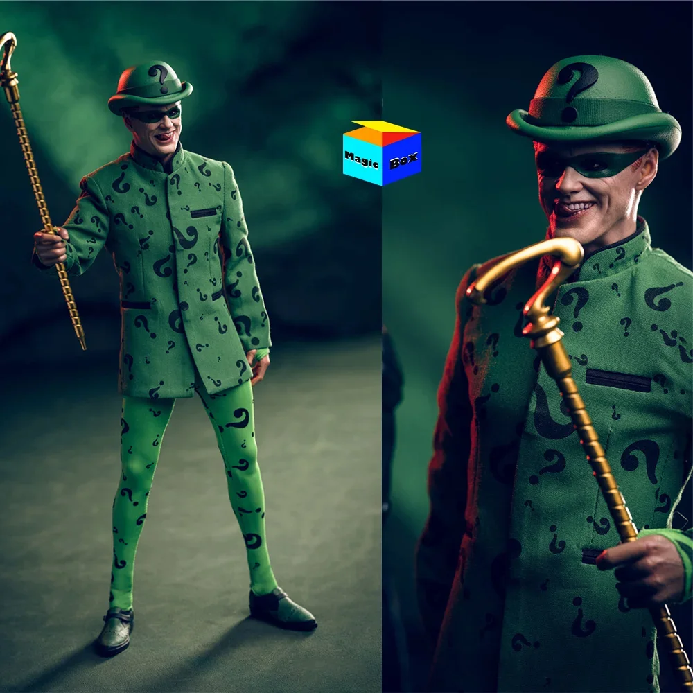 In Stock Mars Toys MAT015 1/6 Male Soldier Supervillain Jim Carrey The Riddler Edward Nygma Full Set 12'' Action Figures Body