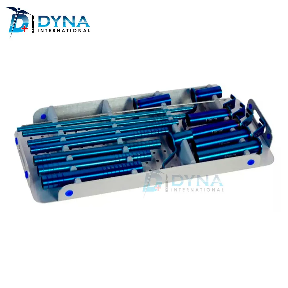 Mis Retractor System Röhrenförmige Retraktoren mit Sterilisationsbox, plasmameschichtet