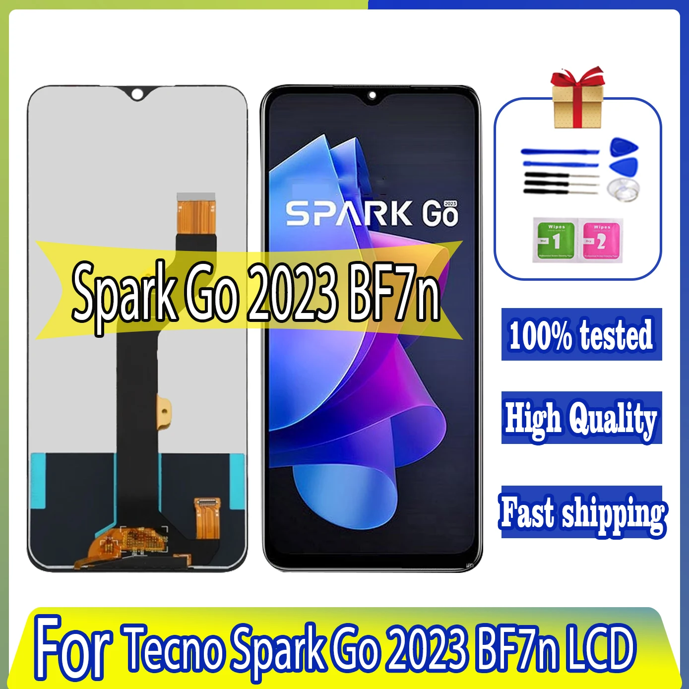 

ЖК-дисплей 6,6 дюйма для Infinix Tecno Spark Go 2023, ЖК-дисплей BF7n, дигитайзер в сборе, экран, сенсорная панель, запасные части для ремонта