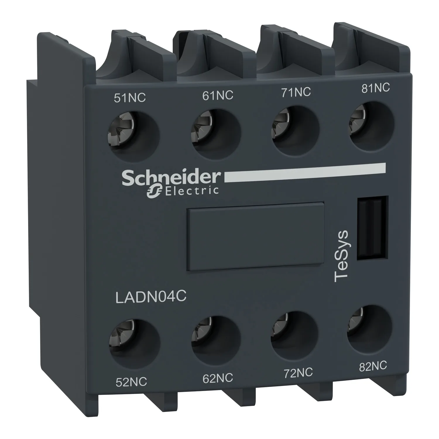 LADN04C LADN04 Auxiliary contact block, 4NC, front mounting, screw clamp terminals