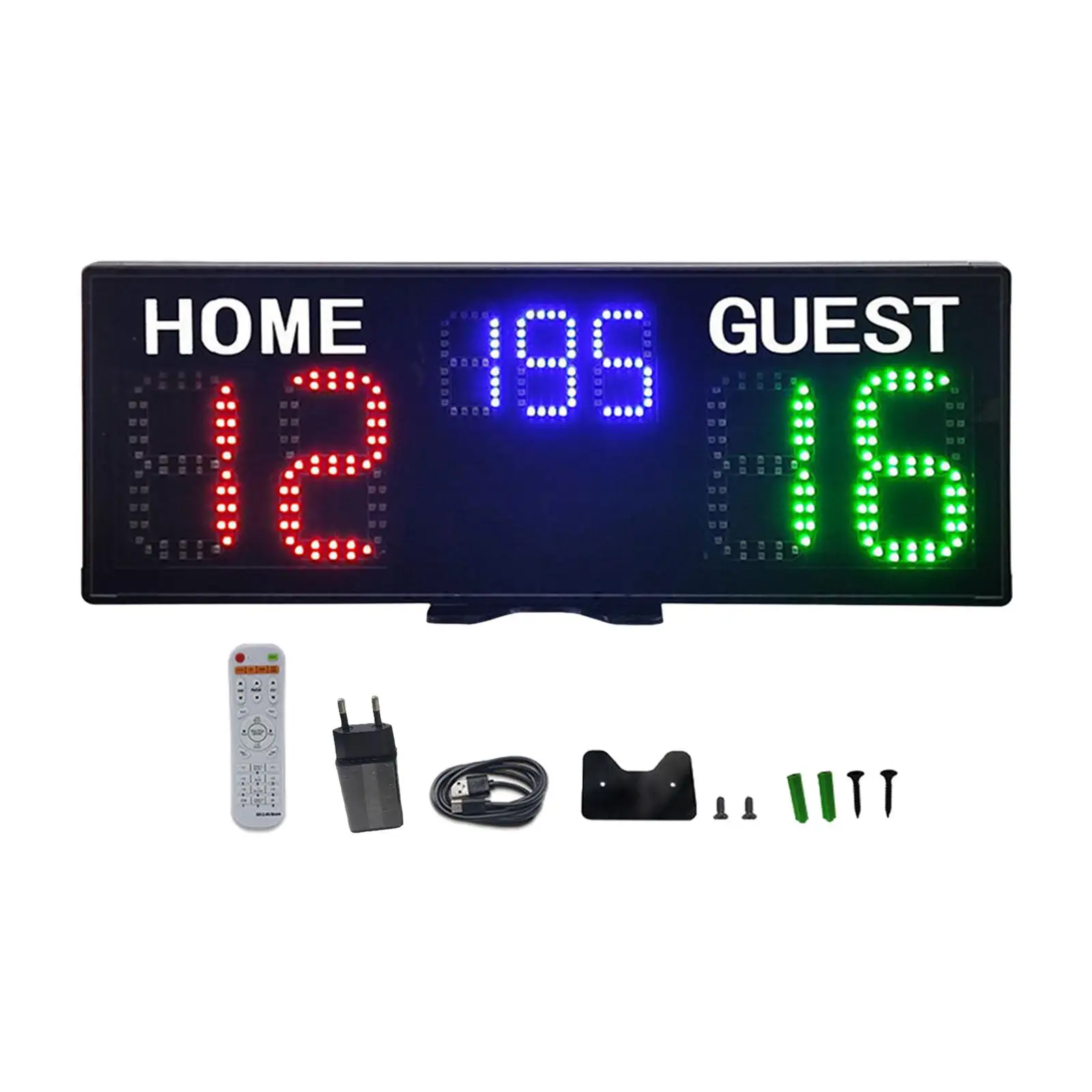 

Electronic Basketball Scoreboard Score Clock Professional Wall Mounted Score Keeper with Remote for Sports Game Competition