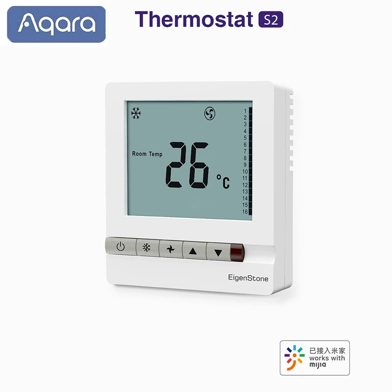 

aqara zigbee thermostat S2 Central Air Conditioning Controller Floor Heating Controller heating thermostat Work For Mi Home