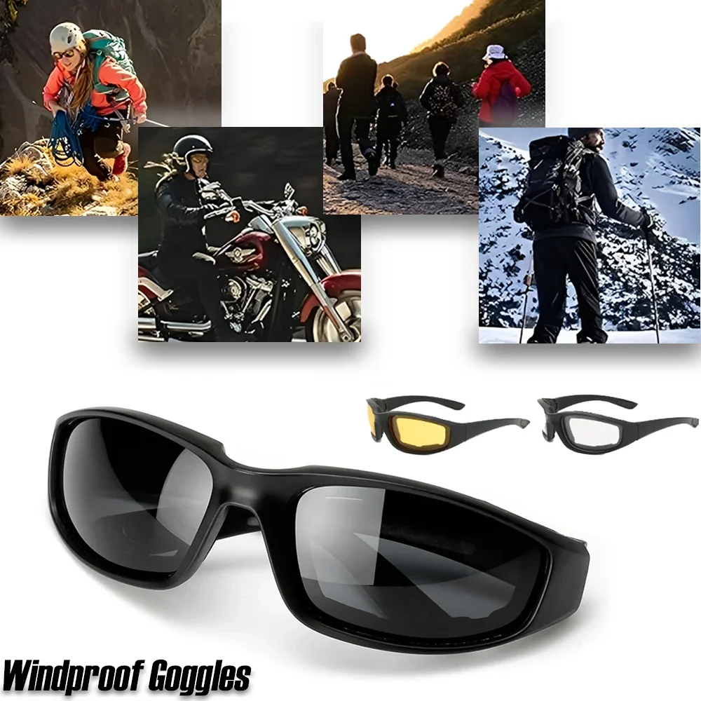 

Motorcycle Protective Goggles Women Men Generic Comfortable Outdoor Windproof Anti-glare Dustproof Sunglasses Moto Equipments