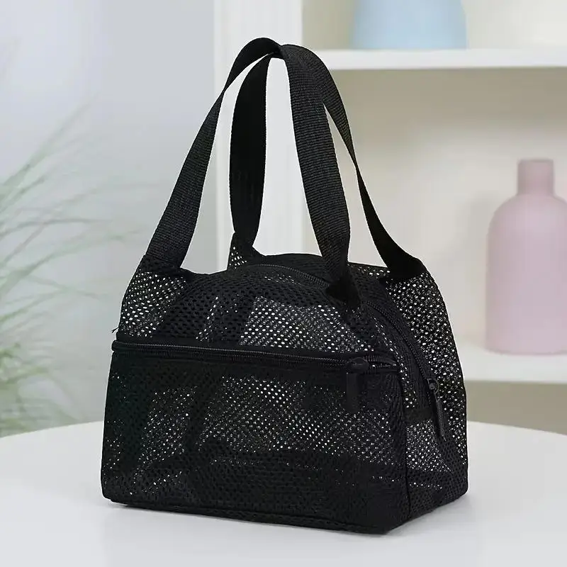

Portable Mesh Beach Bag Multifunctional Clear Shower Cosmetic Bag Storage Pouch Toiletries Organizer Travel Wash Bag Gym