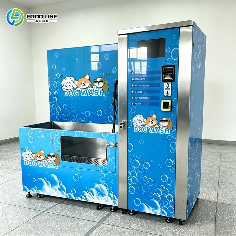 Square Stainless Steel Pet Washing Machine High Efficiency Automatic Pet Washing Machine