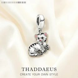 Fashion Baby Tiger Pendant Charm For Women Men 925 Sterling Silver Cute Gift