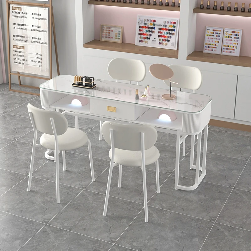 

Italian Trendy Nail Table Beauty Glamour Nordic Minimalist Nail Table Professional Aesthetic Mesa De Manicura Salon Furniture