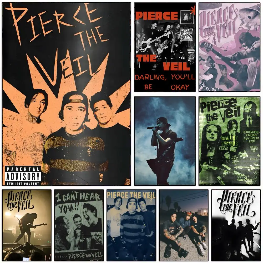 post-hardcore band P-Pierce the Veil Poster Modern Home Decoration Interior Design & Contemporary Wall Art Collection