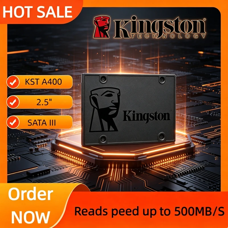 Kingston SSD 960GB 480GB 240GB 120GB Internal Solid State Drive A400 2.5 Inch SSDs SATA III HDD Hard Disk for Laptop Desktop PC