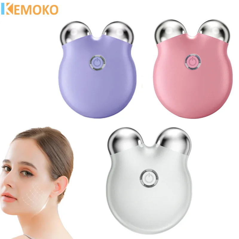 

MicroCurrent EMS Portable Facial Massage Rollers Face Slimming Massager Delicate Contour Lifting Firming Beauty Care Instrument