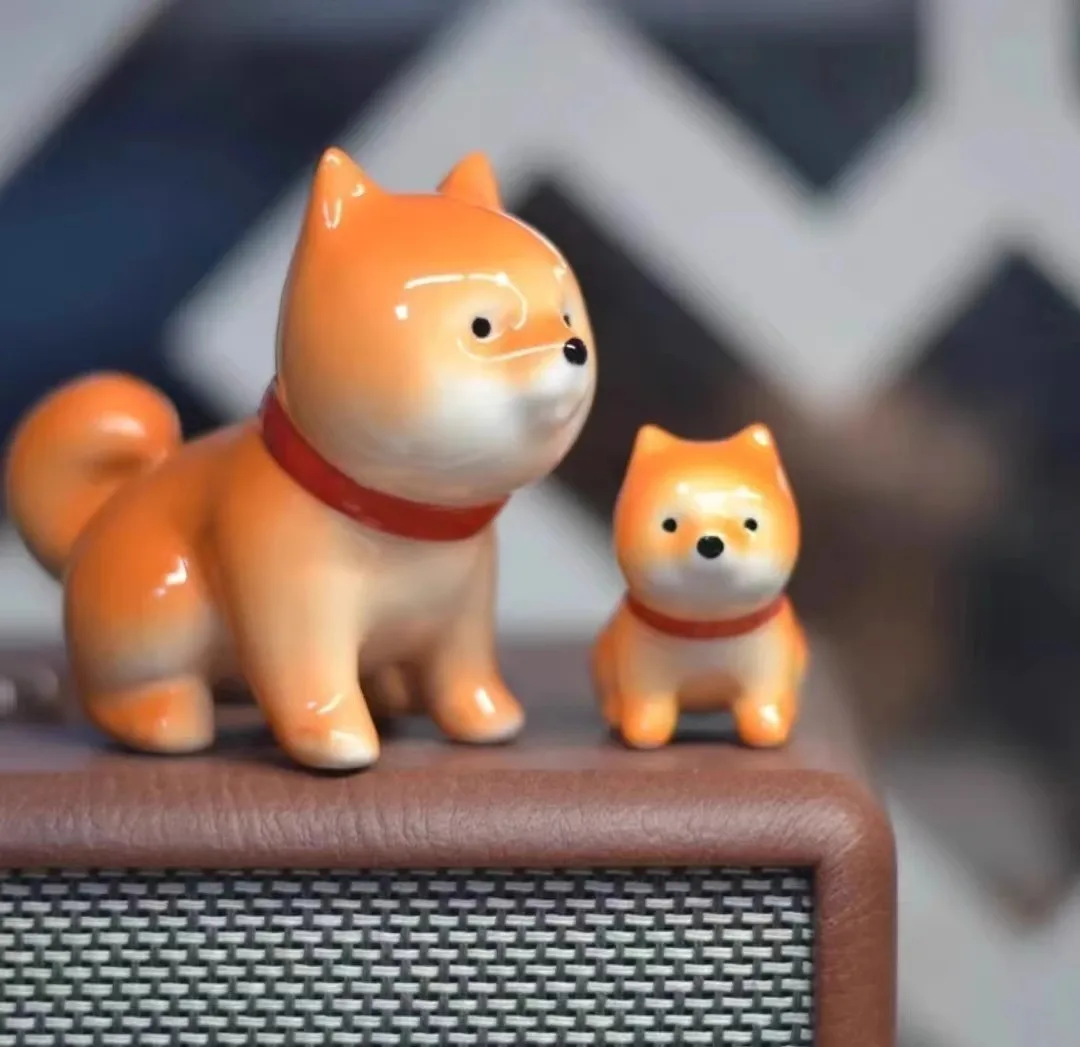 Cute little dog Small Shiba Inu decoration healing department living room study decoration gift