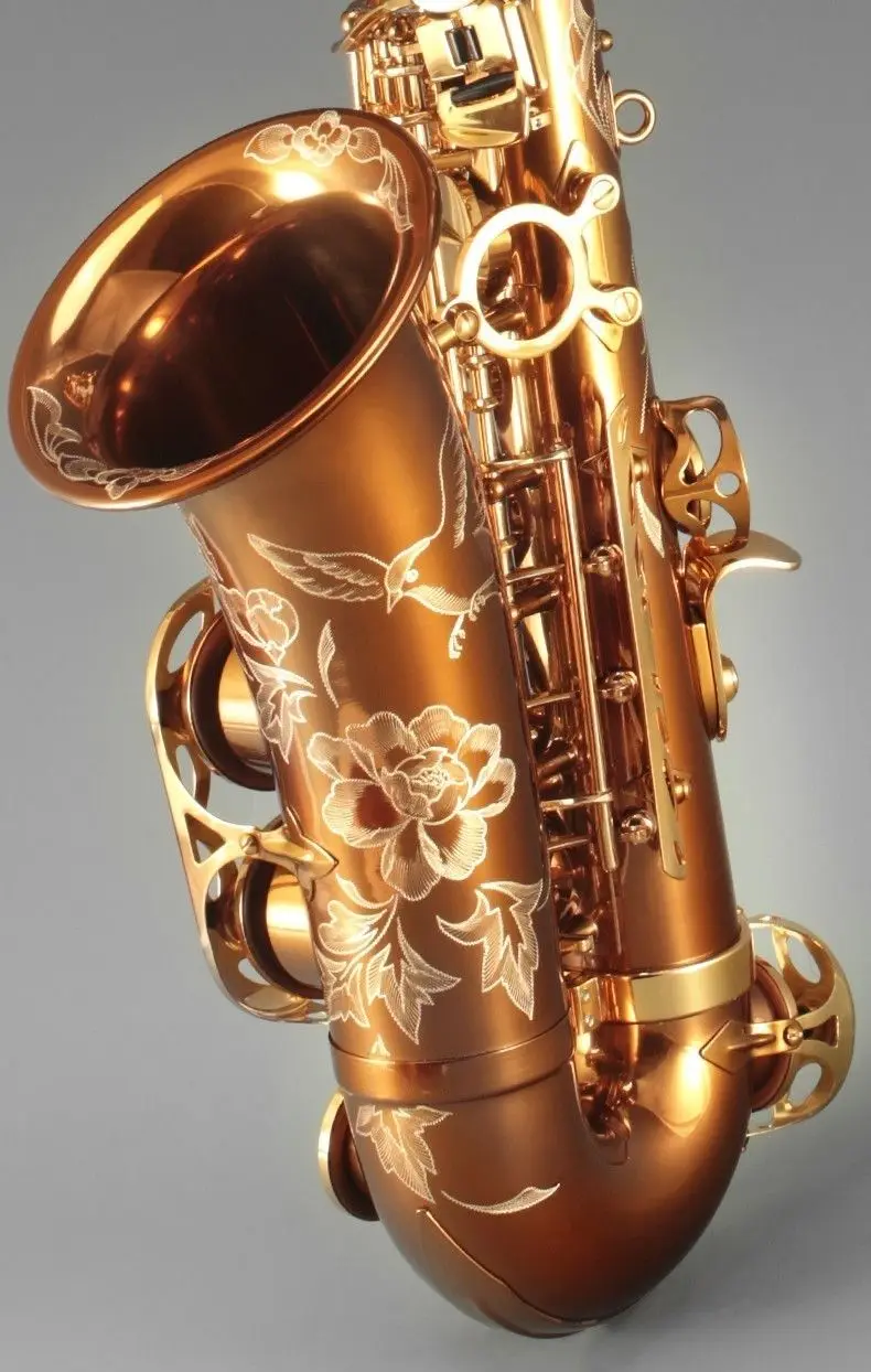YANAGISAWA Style W020 Eb Alto Saxophone, Red Copper Sax for Beginner, Grade Exam & Professional Performance