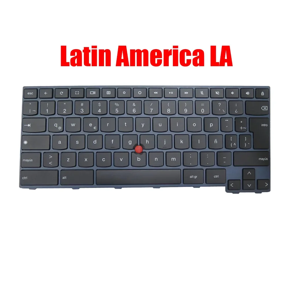 

Клавиатура для ноутбука Lenovo ThinkPad C14 Gen 1, Chromebook Latin America LA 5N21E09444 5N21E09407 SN21E09370 SG-B1500-74A, новинка