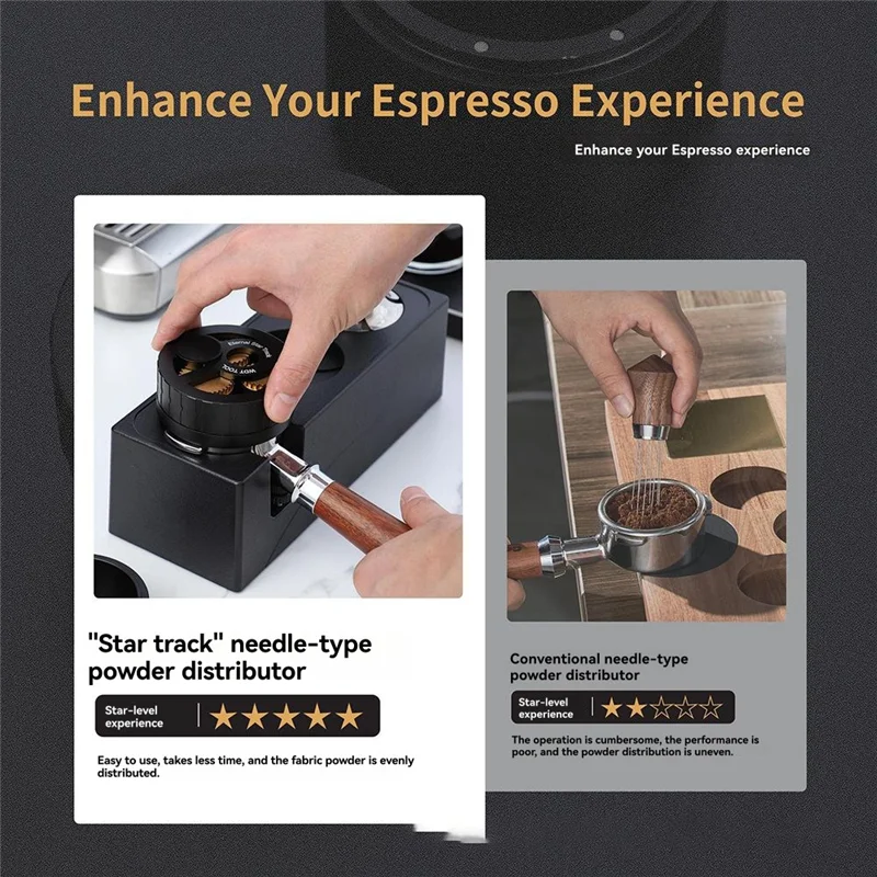 

ABLD Трехступенчатый дизайн итальянского кофе с магнитным всасывающим кольцом для сбора порошка Межзвездный распределитель порошка для иглоотделения