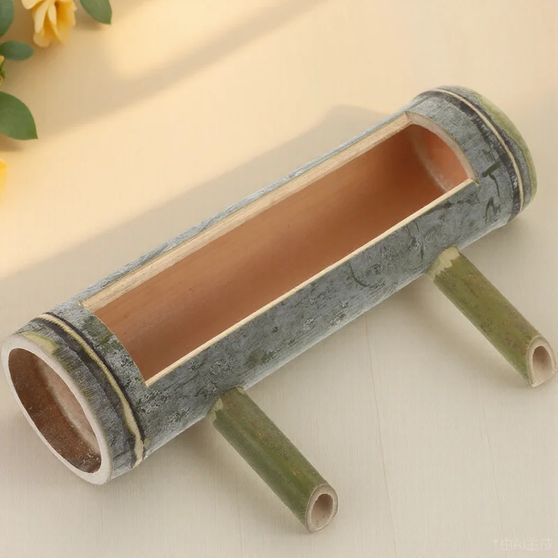 نافورة الخيزران صنبور التصميم الإبداعي لخزان الأسماك بركة صغيرة في الهواء الطلق حديقة نافورة الماء عنصر الزخرفية ديكور حوض السمك #6