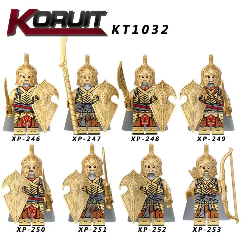 

Kerui KT1032 medieval series Nordo elf guard archer medieval soldier assembled building block doll toy