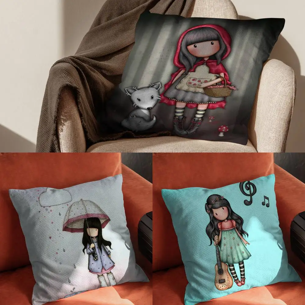 

Santoro G-Gorjuss Pillow Case For Car Pillows 60x60 Cushions Luxury Double Sided Cover Home And Decoration Sofa 30x3