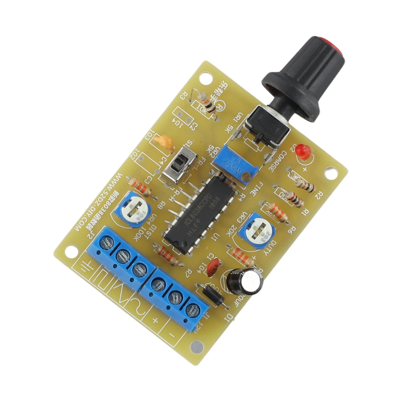 ICL8038 function signal generator kit, DIY module, perfect for electronics hobbyists, produce waveforms with ease