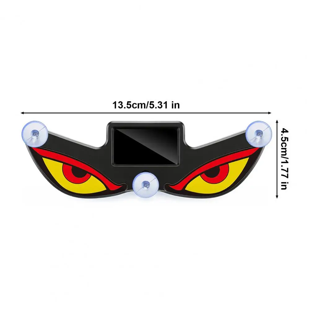 Picture 7: 3Pc Solar LED Car Decorative Light with Dynamic Eye Design USB-C Smart Sensor Car Light Vibration-Activated Suction Cup Mount 90