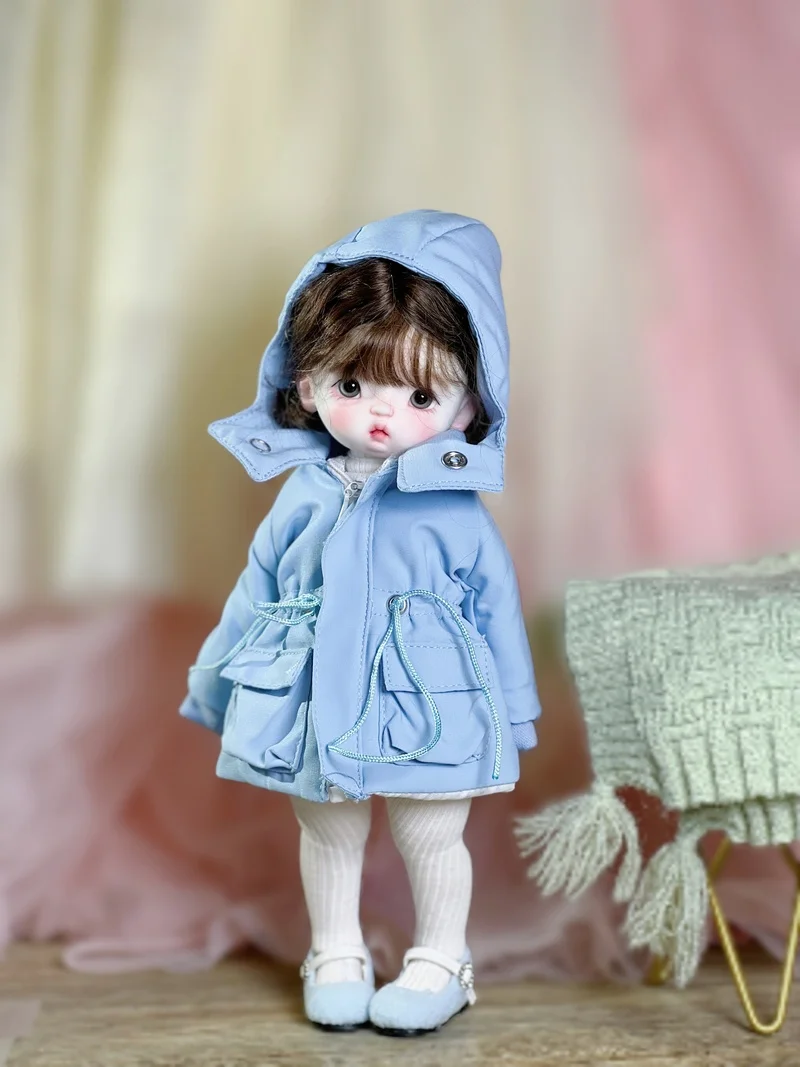 BJD-Ensembles de vêtements de remplacement pour filles, manteau en duvet de beurre, jouet Kiev illage bricolage, cadeau d'anniversaire pour enfants, jeu de simulation, accessoires en herbe, 1/6