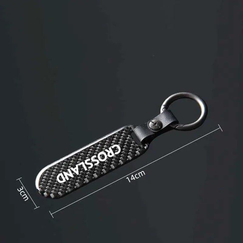 Car Logo Styling Keychain Personalized Customized Keyring Business Gifts For OPEL Crossland X 2018 2021 Key Chain Accessories