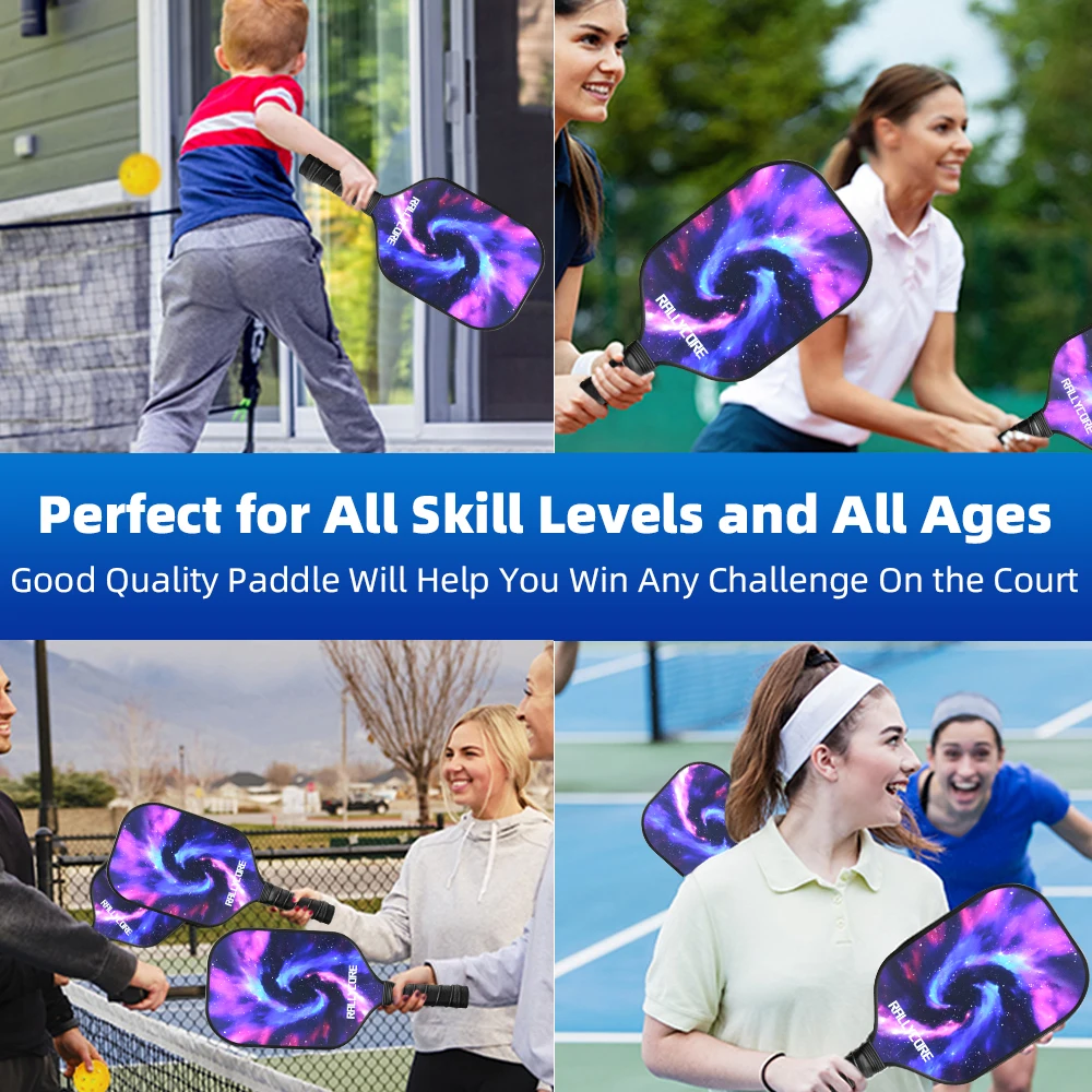 Complete Pickleball Gift Kit  2 USAPA Approved Honeycomb Core Paddles, 4 Balls, Portable Carry Bag  All-in-One Set for Men Women