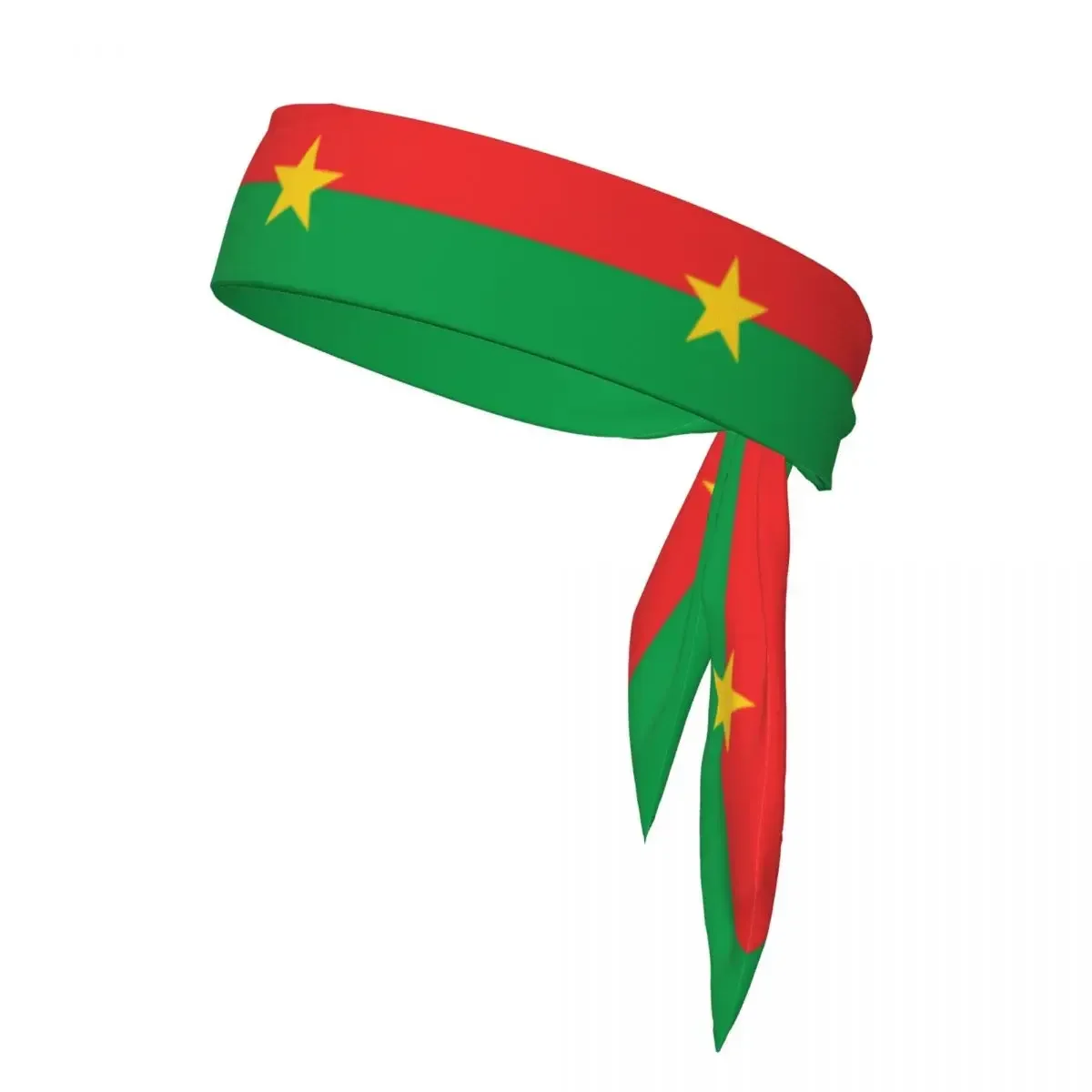 

Burkina Faso Flag Sweatband Bandanas Hairband Head Tie Sports Headband Hair Accessories