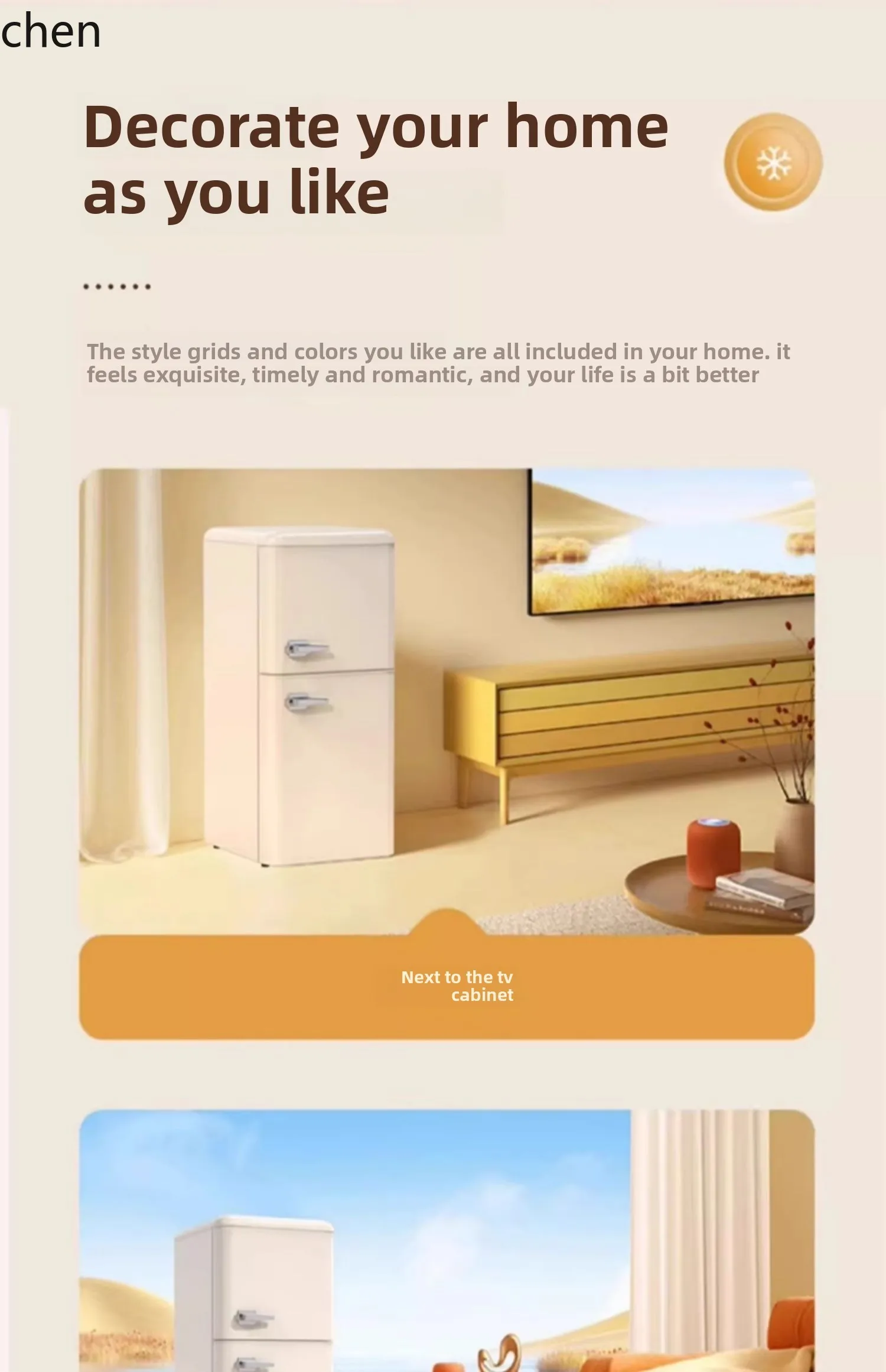 ZML refrigerator retro home mini small refrigerator refrigerated frozen kitchen dormitory office