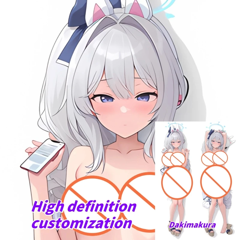 

Dakimakura Anime Pillow Case Blue Archive Tsukiyuki Miyako Double-sided Print Of Life-size Body Pillowcase Gifts