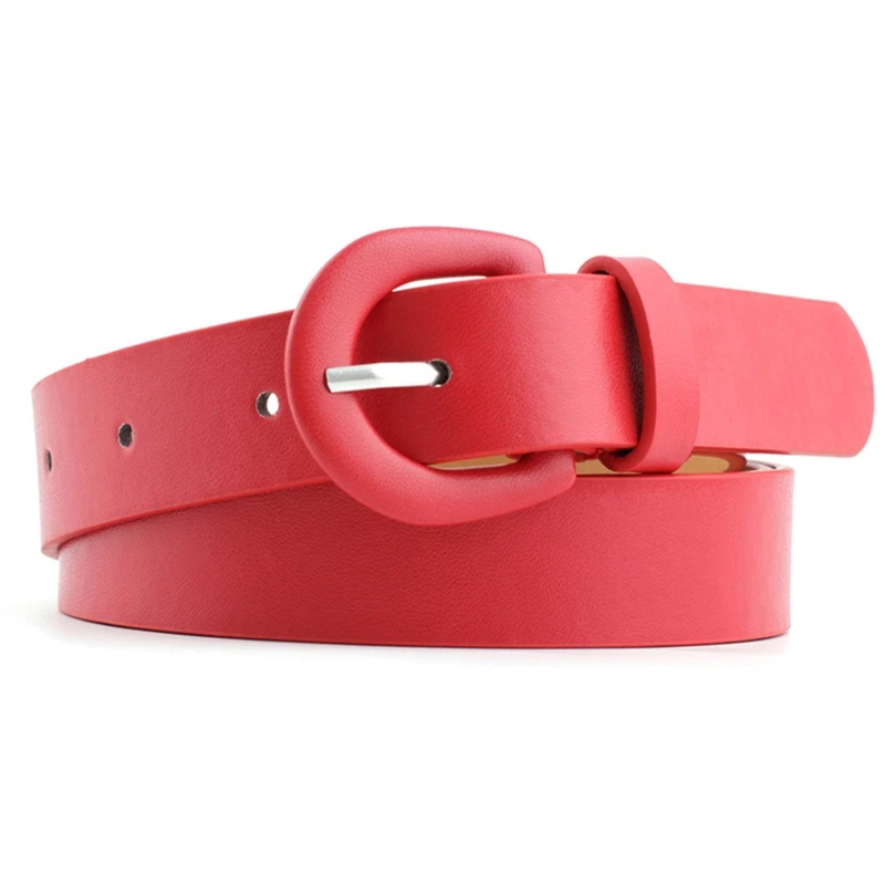 Light Luxury Ladies Thin Belt Elastic Vintage PU Leather Thin All Match Adjustable Women's Waist Seal Belt for Coat