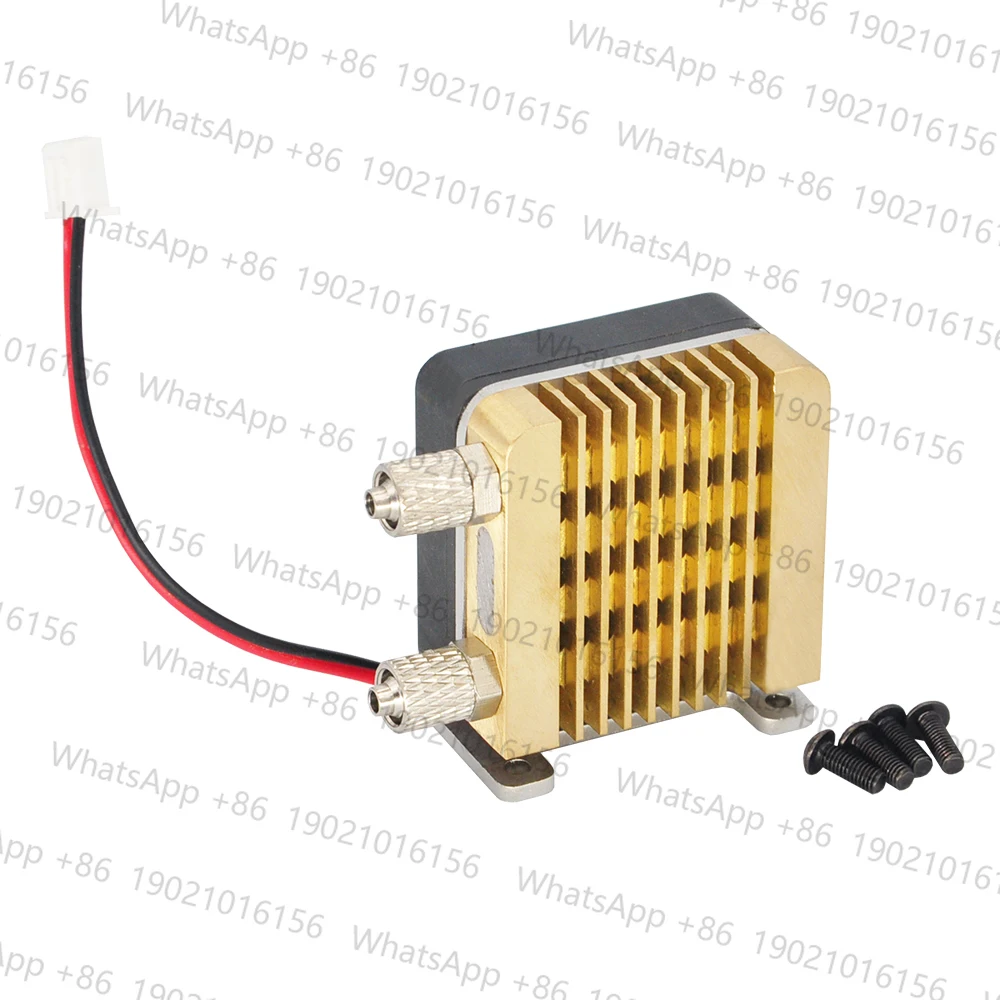 Mini Hydraulic Radiator Full Brass with Fan For 1:14 1/12 RC Excavator Truck Bulldozer Model Parts