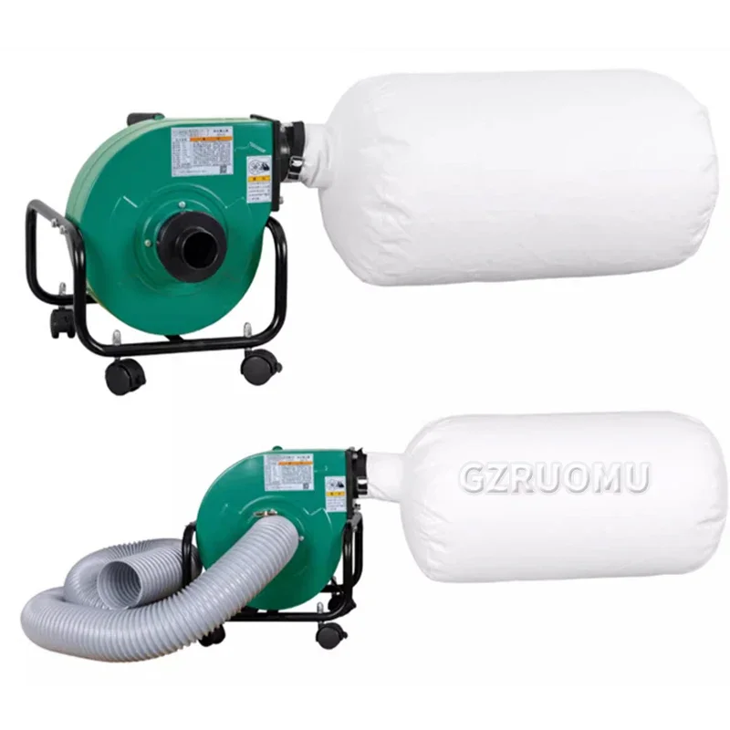 H0076 Mobile Silent Vacuum Cleaner Woodworking Dust Collector 750W Carpentry Mute Vacuum Tool Portable Industrial Dust Bag 220V