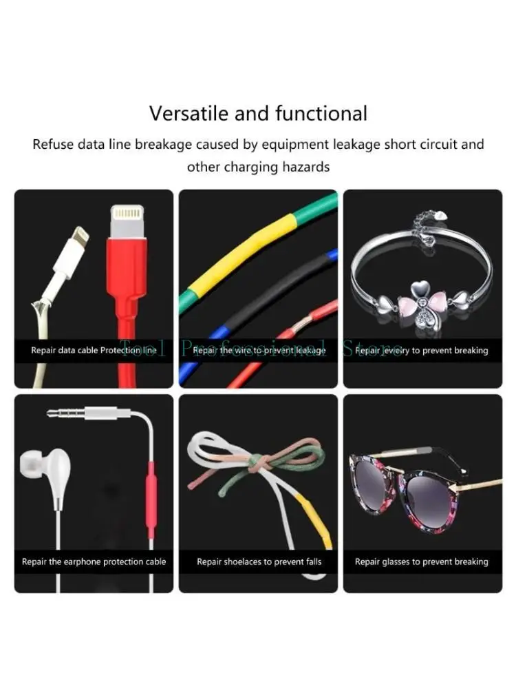 57QF 100pcs Heat Shrink Tubing set 4:1 Shrink Ratio Heat Shrink Tube Assortment 90mm