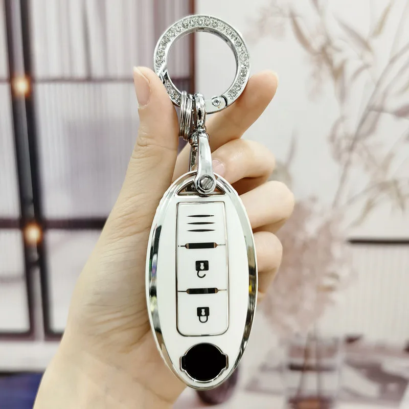 

TPU Car Key Case Shell Keychain For Nissan Juke X-trial Qashqai Micra Leaf Note Murano Lafesta Remote Control Protector Cover