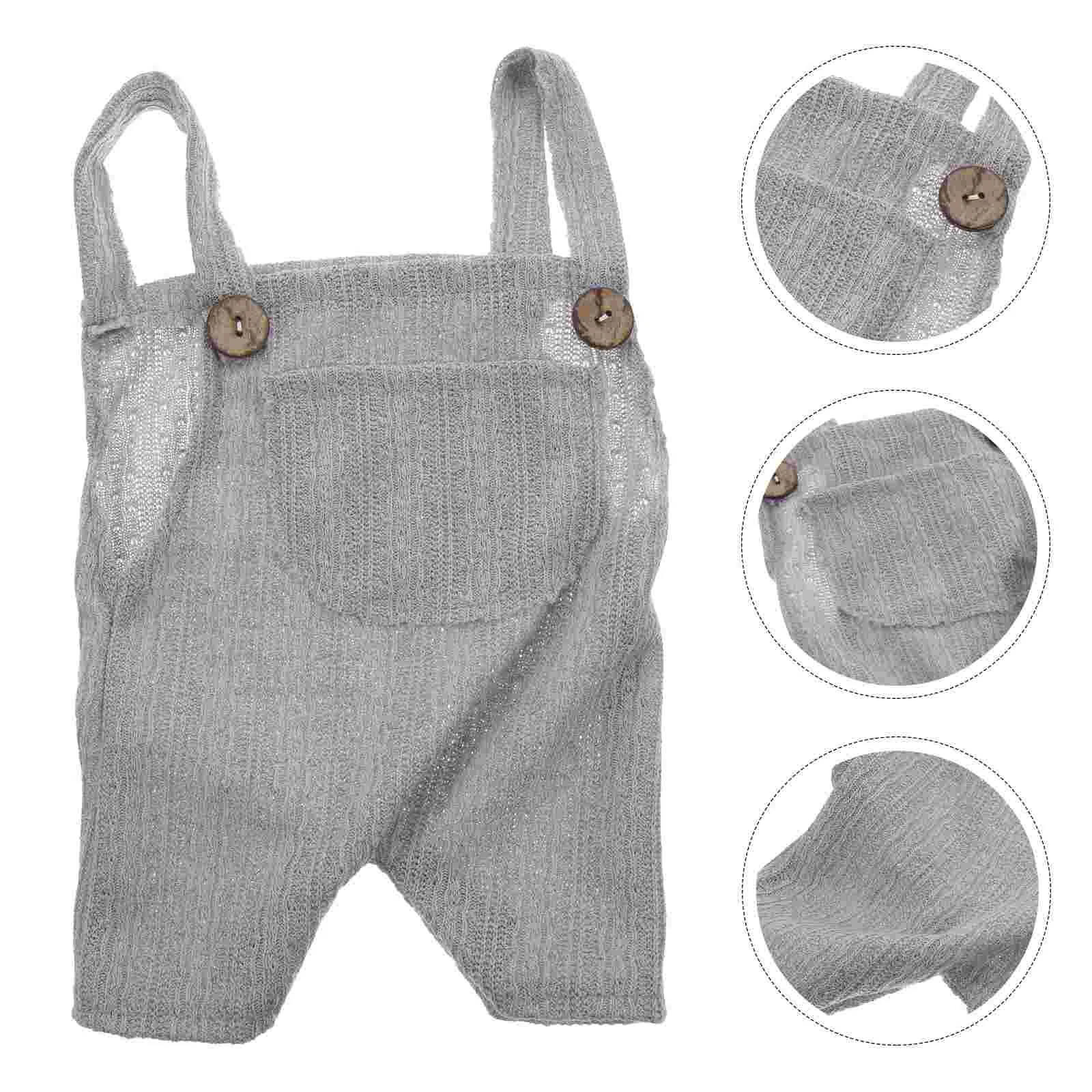 

Strappy Romper Suspender Jumpsuits Newborn Sleeveless Outfit Baby Photo Shoot Clothes Festival Polyester