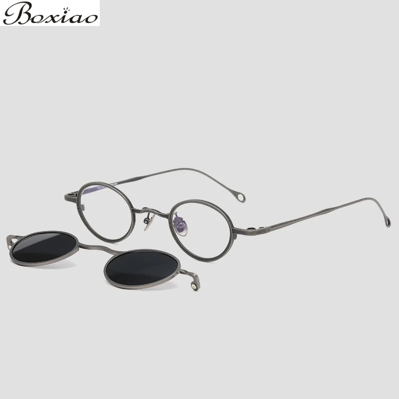 ARLT5981 New Magnetic Pure Titanium Rack Sunglasses Polaroid Tide Can Be Matched with Myopia Presbyopia Fishing Driving