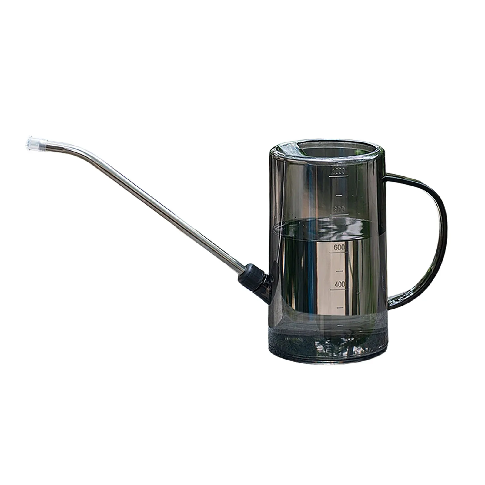 Long Spout Watering Can Transparent Plastic With Measurement Scale Plant Pot Precise Watering Indoor Plant Care Tool