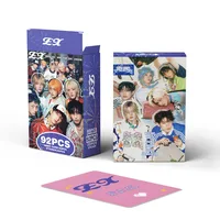 92 Mini Tarjetas de Estrellas de K-pop, Álbum P1Harmony, Mercancía de Grupo de Chicos, Tarjetas Fotográficas Coleccionables, Pegatinas de Estrellas, Tarjetas LOMO