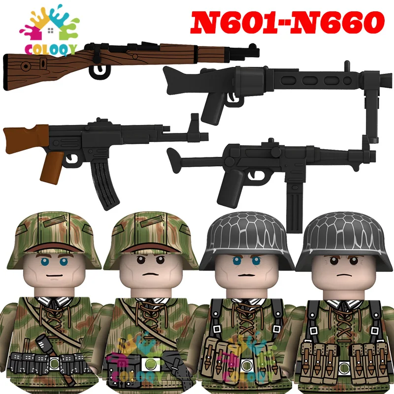 

New Kids Toys WW2 Military Army Building Blocks US UK Soviet General Soldiers Mini Action Figures Toys For Kids Christmas Gifts