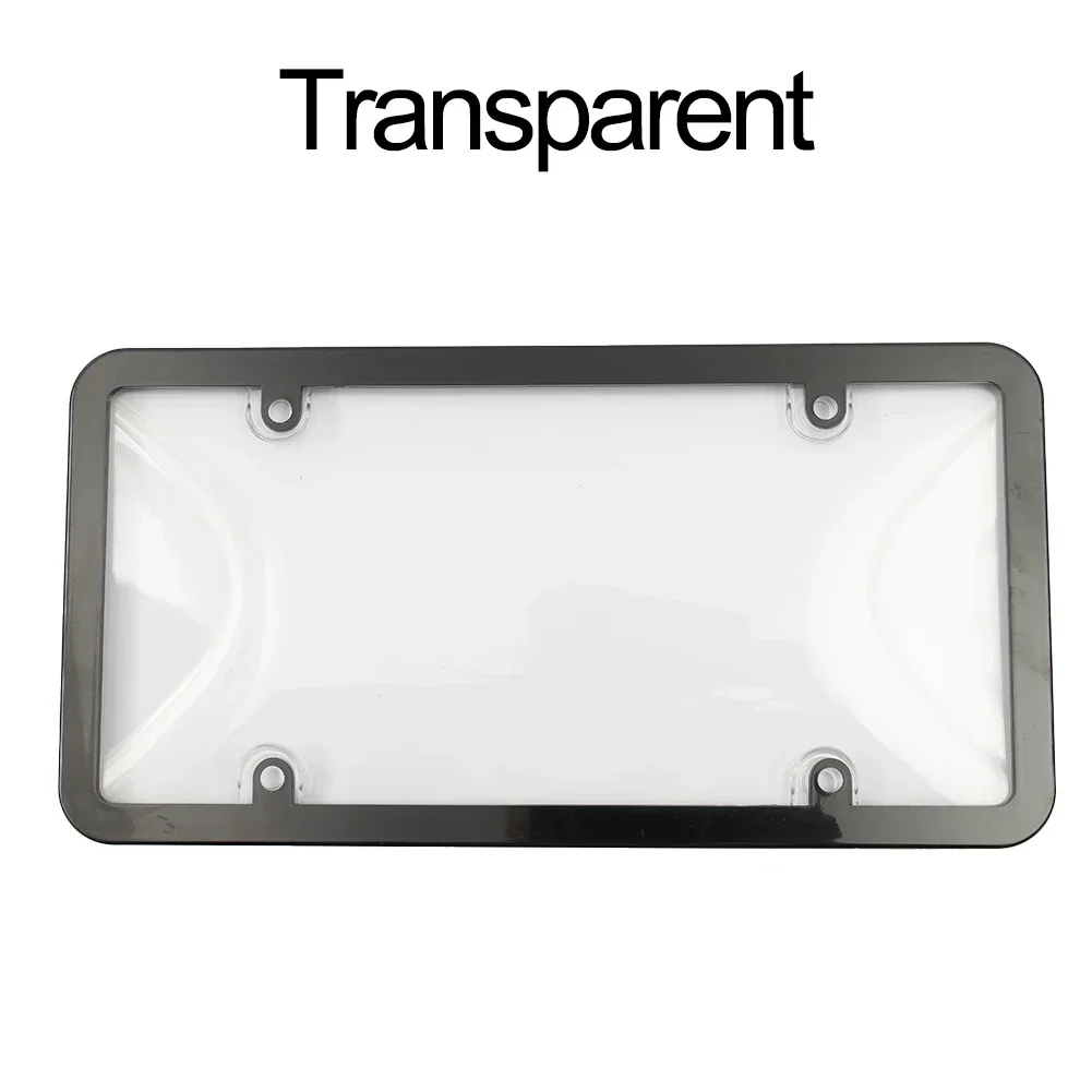 2pcs Clear Reflective Anti Speed Red Light Toll Camera Stopper License Plate Frame License Plate Holder Modified License Plate P