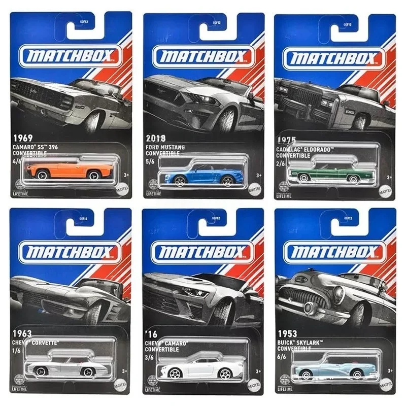 マッチボックス 1:64 アメリカン マッスルカー セット キャデラック マスタング シボレー カーモデル Ggf12 コレクタブル ダイキャストビークル カートイ クリスマスギフト