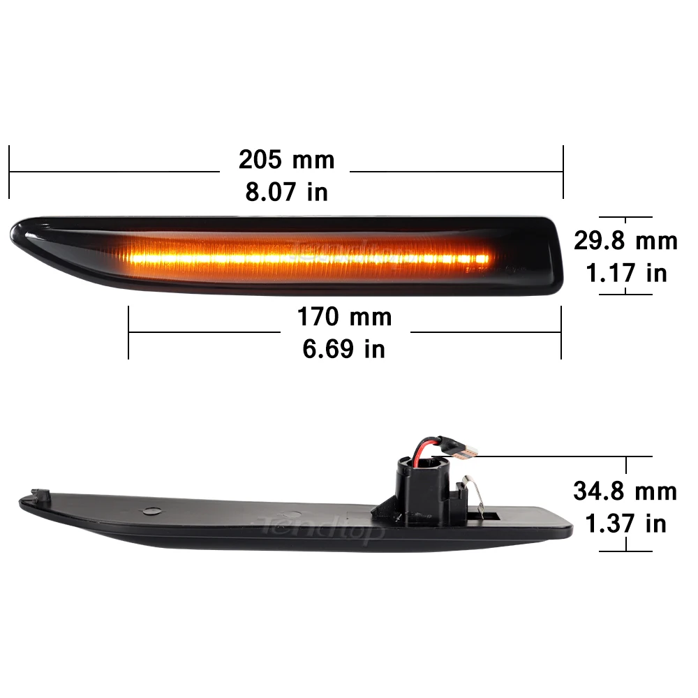 LED światła sekwencyjnego dynamiczne kierunkowskazy boczne obrysówka kierunkowskaz światła dla Ford Mondeo MK4 kombi BA7 2007 ~ 2015