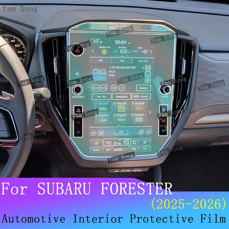 

Полный комплект автомобильной внутренней пленки для SUBARU FORESTER 2025 2026, прозрачная защитная пленка из ТПУ на приборной панели, ремонтная пленка для навигационного экрана